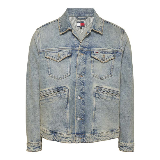 Tommy Hilfiger Ανδρικό jacket Isaac Distressed Relaxed Trucker Jacket
